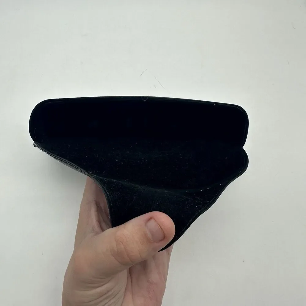 Lot of 4 Ray-Ban Sunglasses Cases Black Textured Leather Replacement Snap